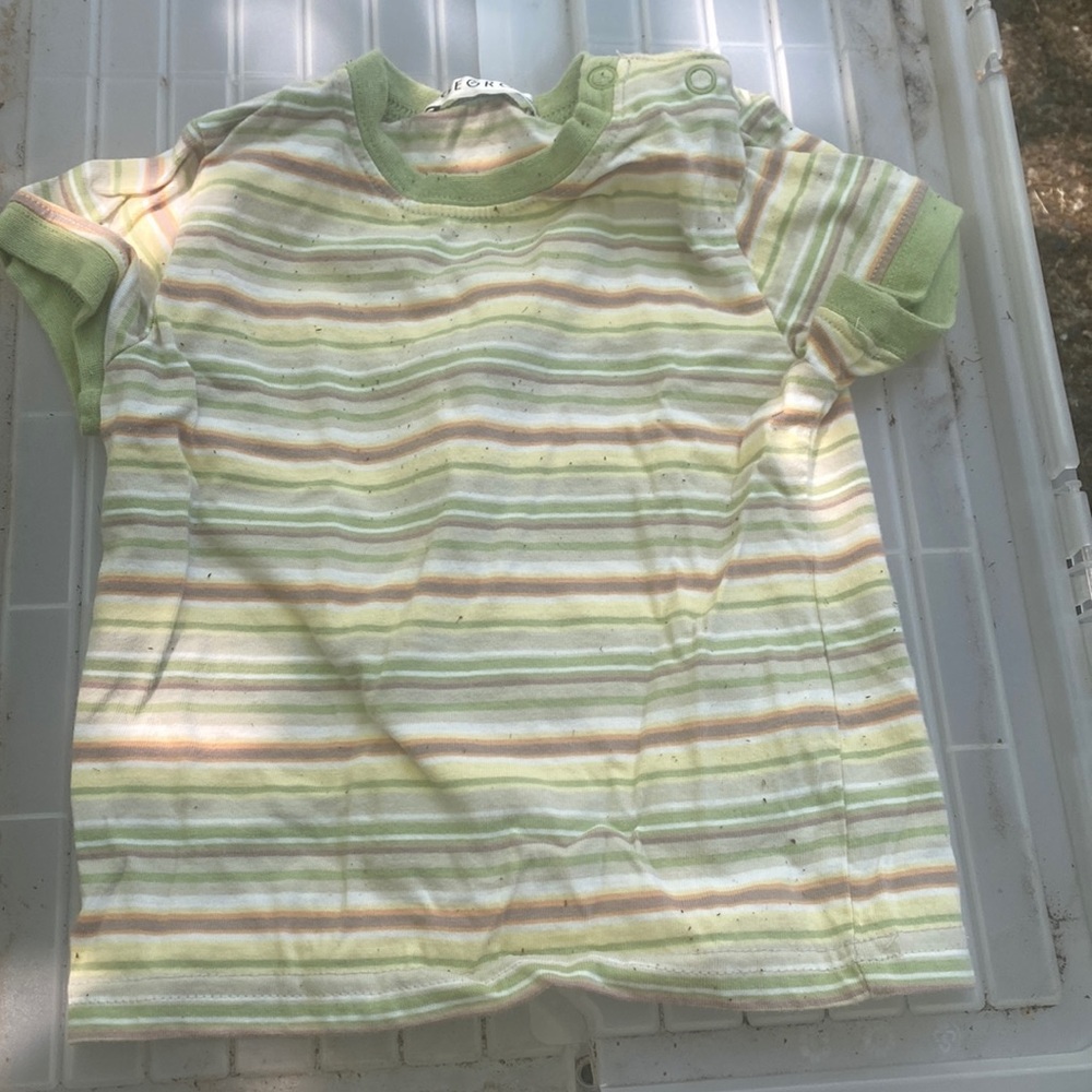 Green striped shirt (18 months- 2 yrs)